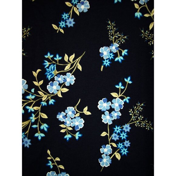 NEW Woman Within 2X 26/28 Navy Floral Short Sleeve Tunic Top - Picture 11 of 14